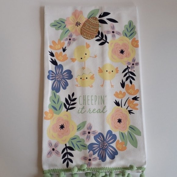 Easter Bunny & Cheepin Tea Towel Set of 2 - Picture 3 of 4